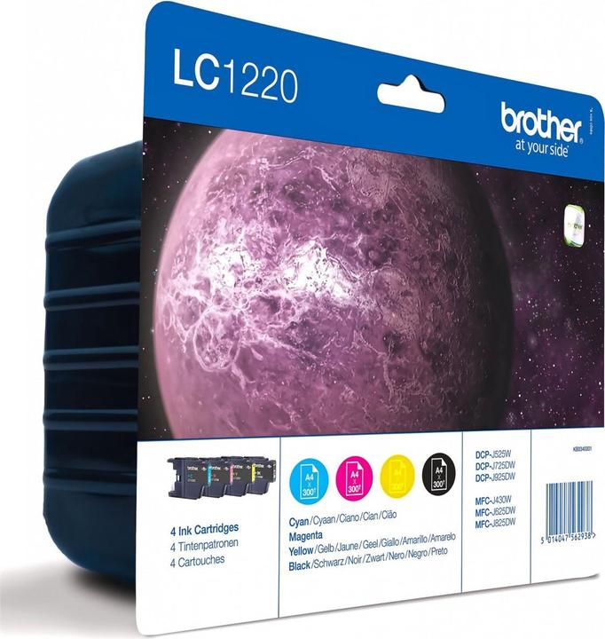 Actual product image Brother LC-1220VALBP Value Pack (M, FC, Y, C)
