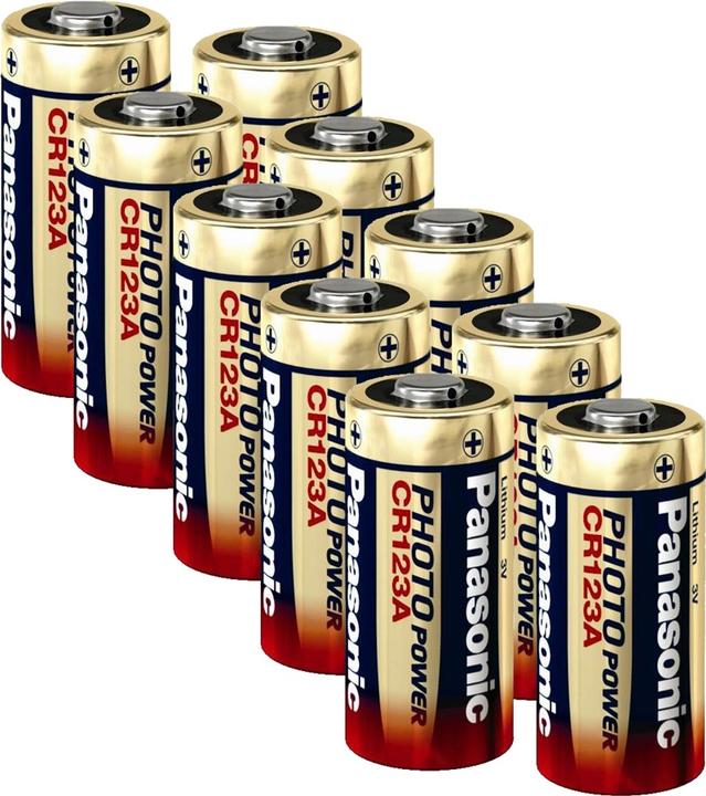 Image du produit Panasonic Photo Lithium CR123 (10 pcs, CR123A, 1600 mAh)