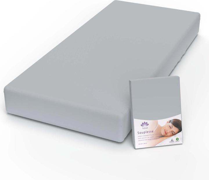 Actual product image Lotus Bettwaren Jersey fitted sheet Souplesse (200 x 220 cm)