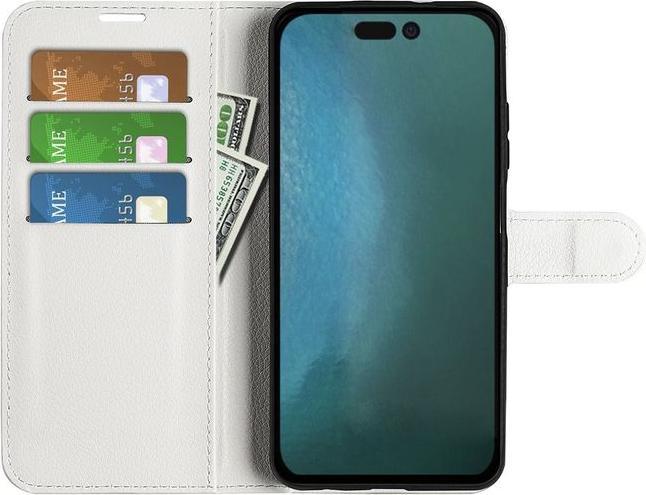 Actual product image MU Classic Litchi Leather Bookcover Series (Apple iPhone 14 Plus)