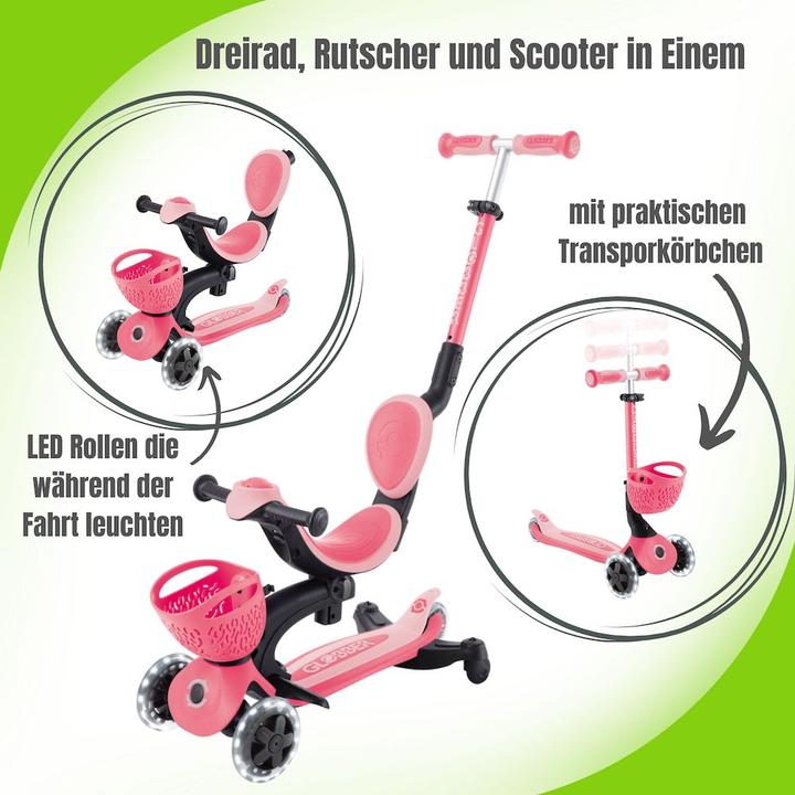 Actual product image Globber Go-Up Baby 360 Lights 3-in-1 children's vehicle