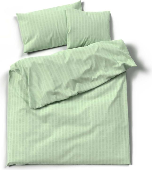 Actual product image Lotus Bettwaren Bed Linen Satin Seersucker uni (Duvet cover, 200 x 210 cm)