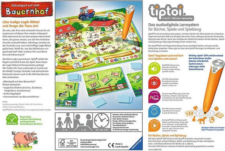 Image du produit tiptoi jeu éducatif puzzle amusant à la ferme (Allemand)
