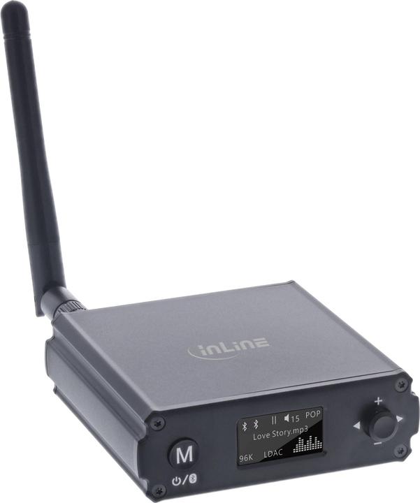 Immagine prodotto InLine Ricevitore HiFi Bluetooth 5.1 e DAC USB, con LCD (Ricevitore)