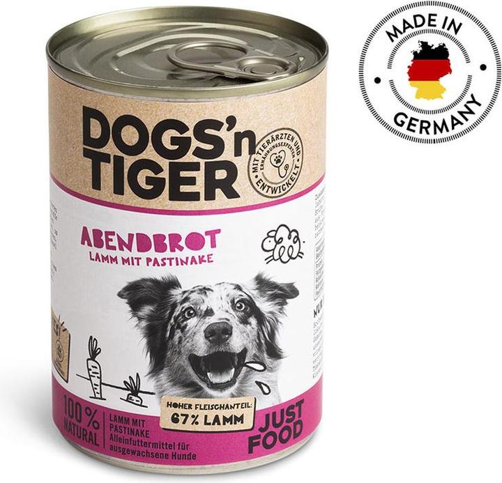 Image du produit Dogs'n Tiger Nourriture humide Pain du soir 400g (Adulte, 1 pcs, 400 g)