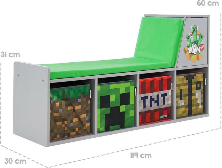 Image du produit Phoenix Banc/étagère de lecture Minecraft