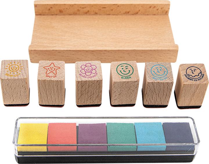 Actual product image Trendhaus Teacher stamp set wood