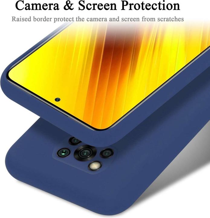 Actual product image Cadorabo Bumper Case for Xiaomi POCO X3 NFC TPU Liquid Silicone Cover for Xiaomi POCO X3 NFC (Xiaomi Poco X3 NFC)