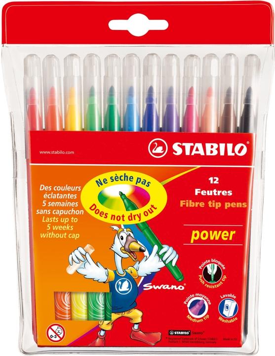 Produktbild STABILO power Filzstift (Mehrfarbig, 12 x)