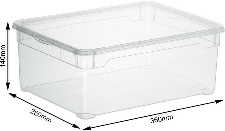 Produktbild Rotho Clear (36 x 26 x 27.5 cm, 10 l)
