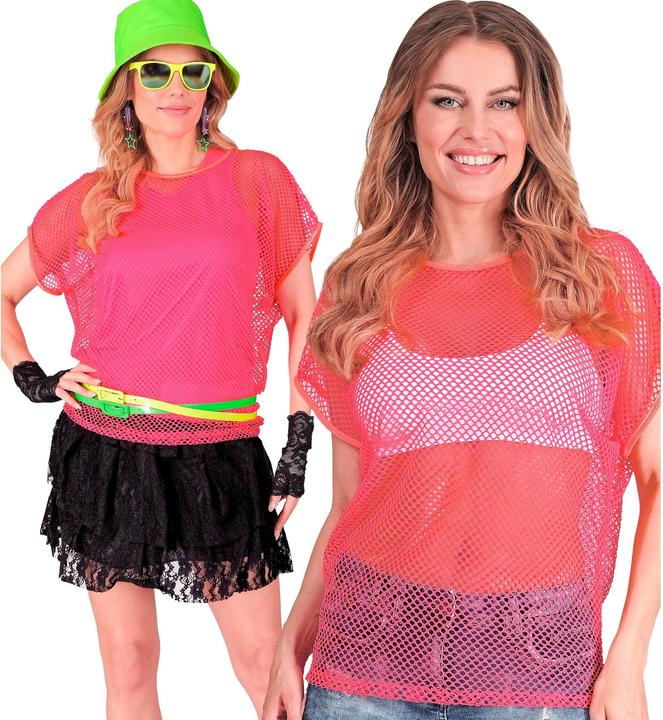 Produktbild Widmann Neon Pinkes Netzshirt kurze Ärmel (XL)