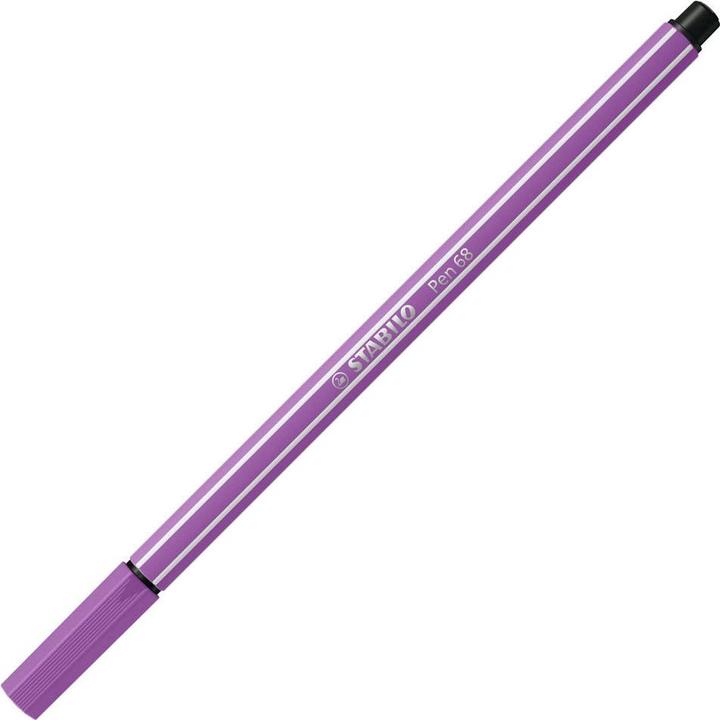 Image du produit STABILO Stylo feutre Premium - Pen 68 - Pack de 10 - prune (Violet prune, 10 x)