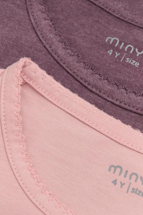 Produktbild Minymo T-Shirt 2er Set Misty Rose Gr. 110 (110)