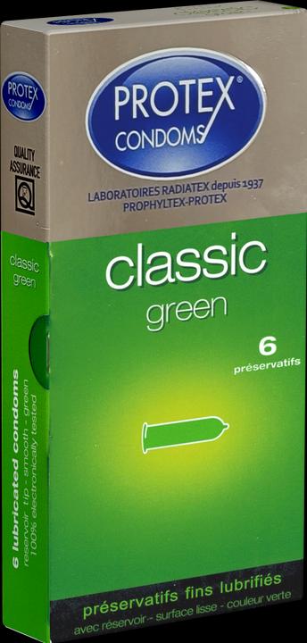 Actual product image Protex Classic Green" 6 green condoms from France (6 pcs.)