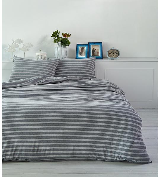 Actual product image Living Home Melange Jersey Double Face (Bedding set, 140 x 220 cm, 70 x 90 cm)
