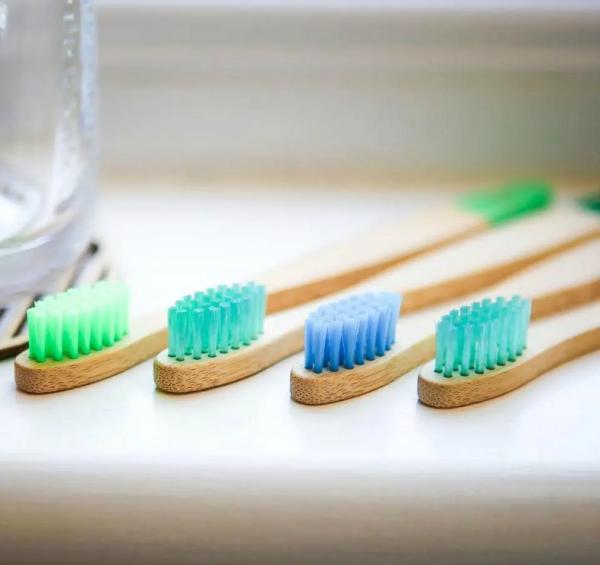Actual product image Wild and Stone Children Bamboo Toothbrush Set (Soft)