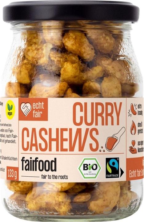 Fairfood Freiburg Cashewkerne Ofengeröstet mit Curry & Salz (133 g)