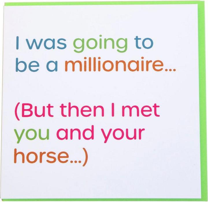 Gubblecote Wortreich Grusskarte Millionaire Papier (1 Stk.)