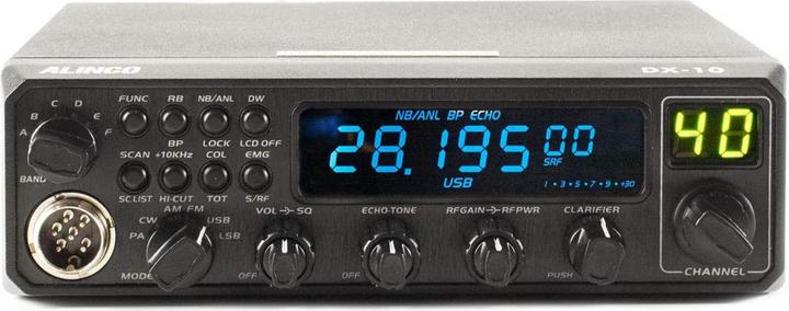 Image du produit Alinco Radioamateur DX-10, AM, FM, SSB 10M CW TRX 28 - 29,7 MHz
