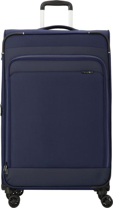 D&N Travel Line 9504 4 Rollen Trolley L 76 cm mit Dehnfalte (102 l, L (90 - 115l))