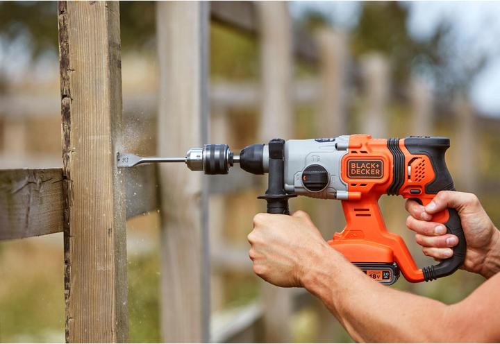 Productafbeelding Black & Decker Black+Decker 18V SDS PLUS boormachine 2,5Ah (Oplaadbare batterij)