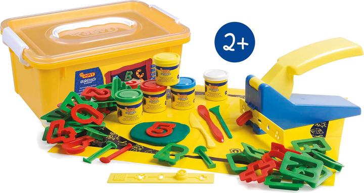 Actual product image Jovi Modelling clay Soft Dough Blandiver My first letters and numbers