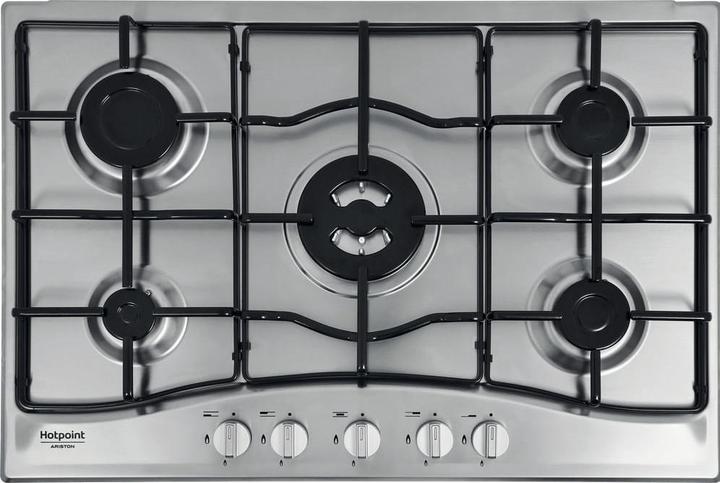 Produktbild Hotpoint PCN 752 T/IX/HAR Edelstahl-Einbaukochfeld 75 cm Gas 5 Herd(e)