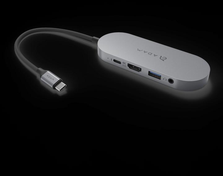 Immagine prodotto Adam Elements CASA Hub S | Grigio | USB-C 5-in-1 SSD Storage Hub 240GB (USB-C, 5 Porti)