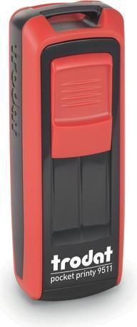 Actual product image Trodat Pocket Printy 9511 Black/Red