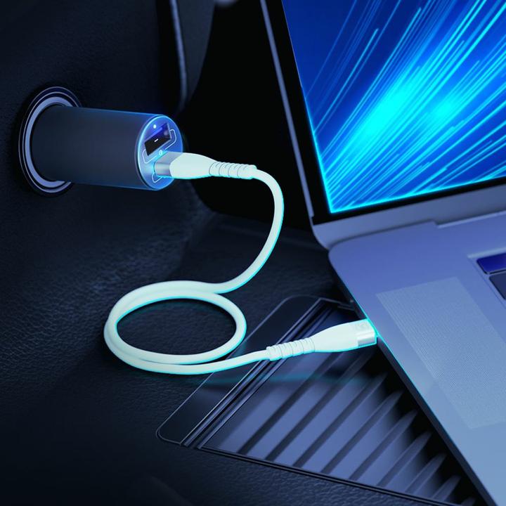 Actual product image 3MK Hyper Car Charger 100W / DC12-24 / USB-C+USB-A