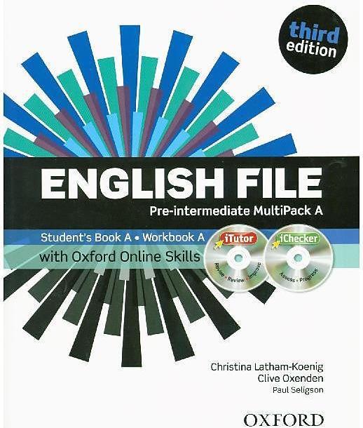 Actual product image English File third edition: Pre-intermediate. MultiPACK A with iTutor and Online Skills (English, Christina Latham King, Clive Oxenden, Paul Seligson, 2013)