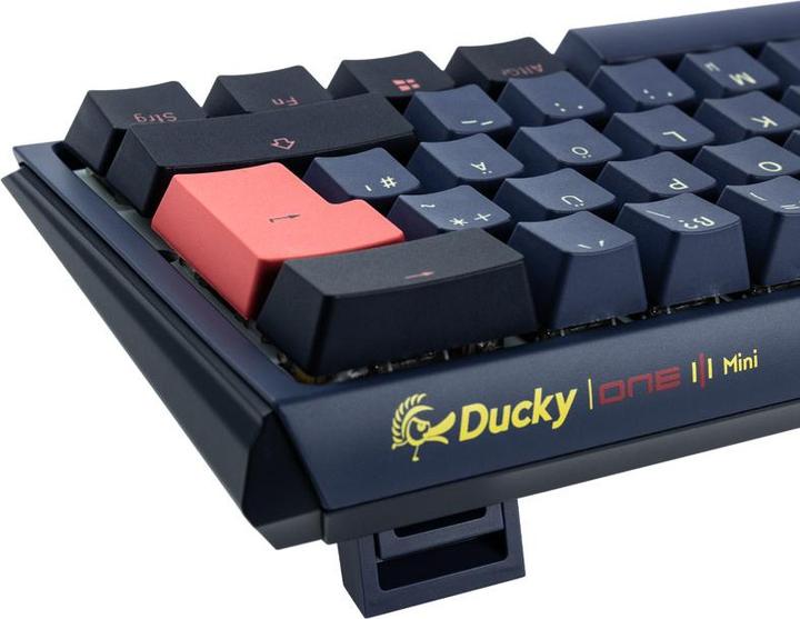 Actual product image Ducky One 3 Cosmic Blue Mini Gaming Keyboard, RGB LED - MX-Speed-Silver (DE, Cable)
