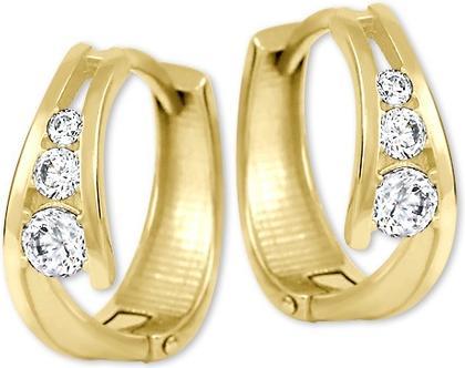 Produktbild Brilio Gold earrings rings with zircons 239 001 00800