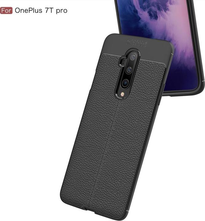 Produktbild Screenguard OnePlus 7T Pro Hülle Leather Design TPU Cover (OnePlus 7T Pro)