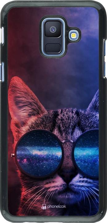 Produktbild PhoneLook Hülle Red Blue Cat Glasses (Samsung Galaxy A6)