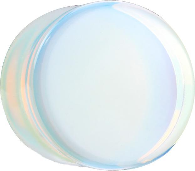 Actual product image Star Piercing Opalite stone flared plug (without brass, Mineral)