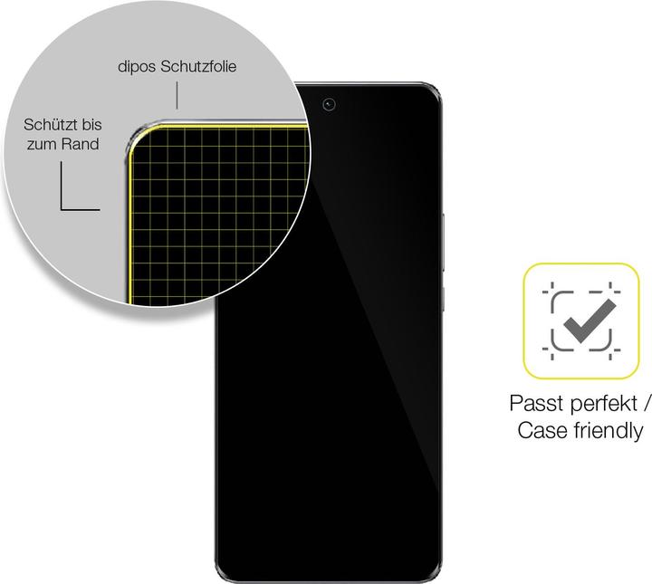 Produktbild Dipos Displayschutzfolie Full-Cover 3D (2 Stück, Honor X9)