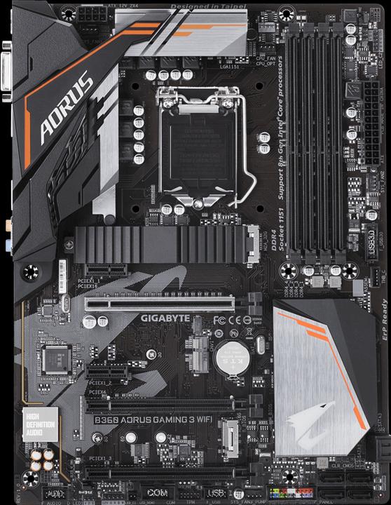 Produktbild Gigabyte B360 AorusGaming 3 Wifi (LGA 1151, Intel B360, ATX)