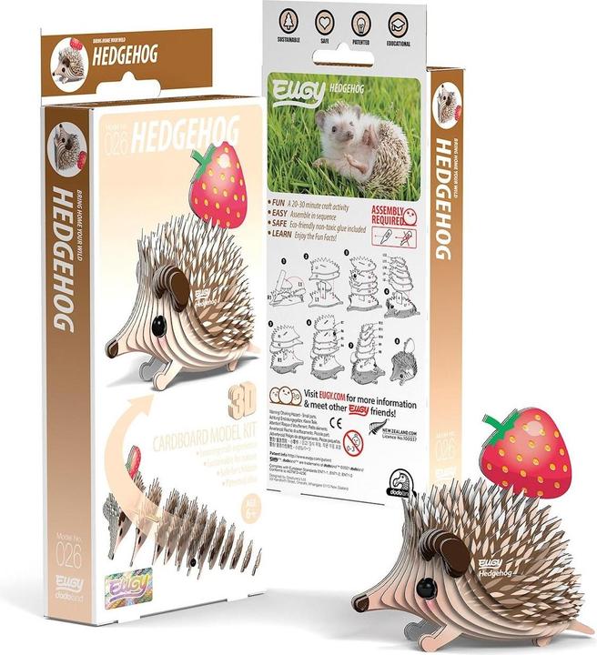 Eugy Kit de bricolage 3D hérisson