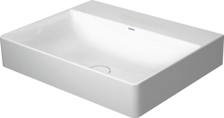 Duravit Washbasin DURASQUARE o ÜL m HLB 600x470mm without tap hole white (470 mm, 600 mm)