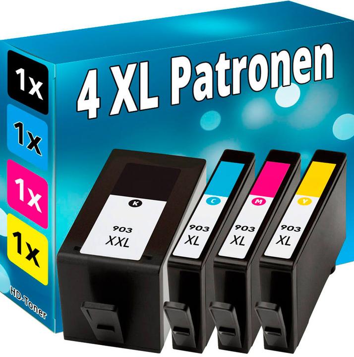 Produktbild Inkadoo Multipack kompatibel zu HP 3HZ51AE / 903XL Tintenpatrone, enthält 4 x Tintenpatrone