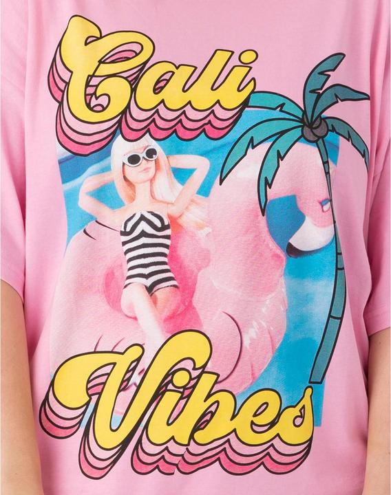 Image du produit Barbie Femmes/Femmes Cali Vibes Robe T-shirt surdimensionnée (XL)