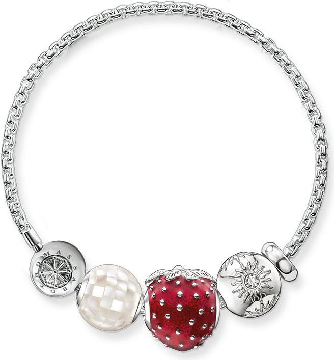 Thomas Sabo Armband Erdbeere (17 cm, Silber)