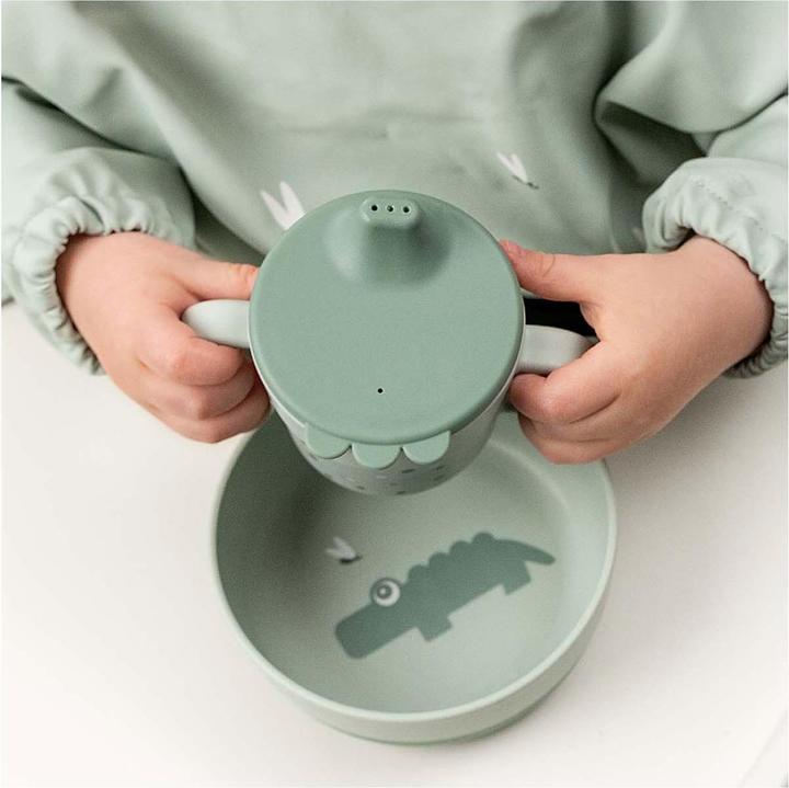 Actual product image Done by Deer Trinklernbecher Foodie Happy dots Grün
