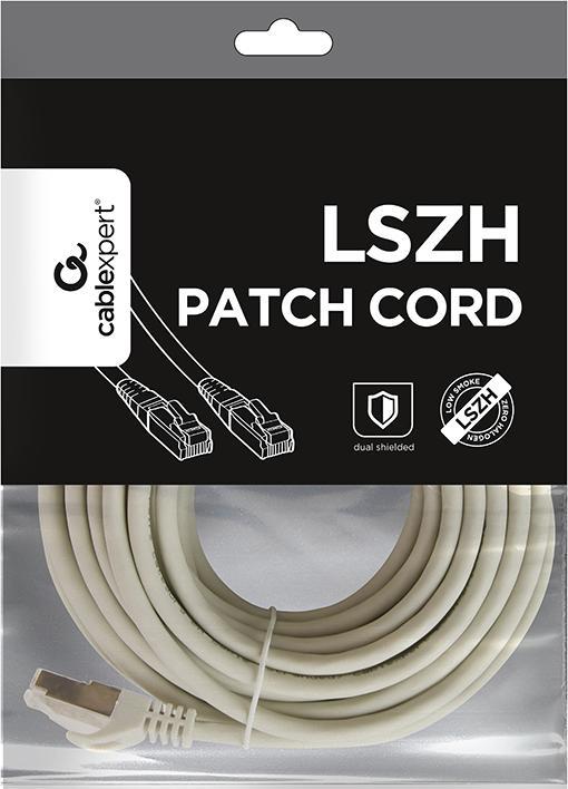 Actual product image Gembird S/FTP Cat. 6A LSZH patch cord, grey, 7.5 m (S/FTP, CAT6, 7.50 m)