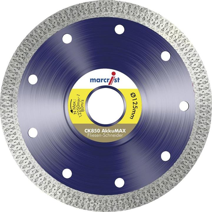 Produktbild Marcrist Diamant-Trennscheibe CK850 AkkuMax 125 x 22,23 mm Fliesen