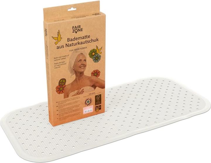 Immagine prodotto Fair Zone Tappeto da bagno bianco perla (76 x 34 cm)
