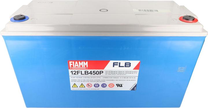 Fiamm Highlite 12FLB450 P, Blei Akku mit M8 Schraubanschluss 12V, 115000mAh, 7171810630500211 (12 V, 115 Ah)