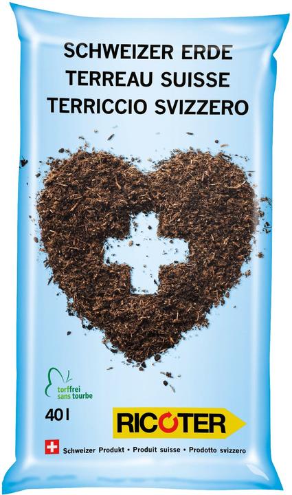 Immagine prodotto Ricoter Terra svizzera (40 l, Terriccio senza torba)