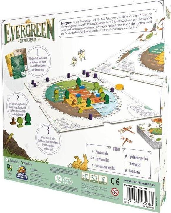 Productafbeelding Horrible Guild Evergreen, bordspel, voor 1-4 spelers, vanaf 8 jaar (DE editie) (Duits)